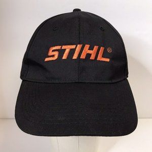 STIHL Orange Embroidery Black Oficially Licensed Snapback Hat